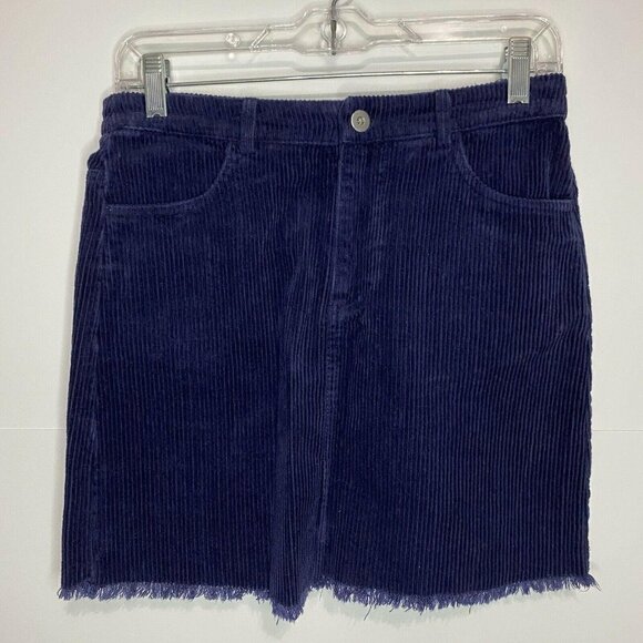NEW Mittoshop Mini Skirt Sz Small Navy Corduroy - Picture 1 of 6